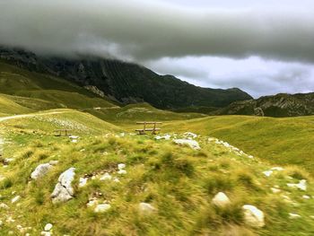 Scenic view of landscape against sky