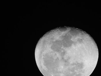 Low angle view of moon in sky