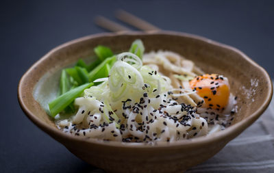 Close-up of pasta in bowl