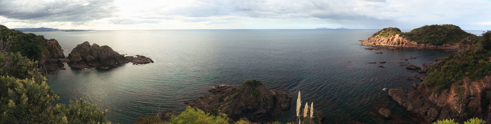 Panoramic view of sea against sky