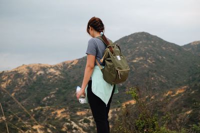 Woman standing on landscape