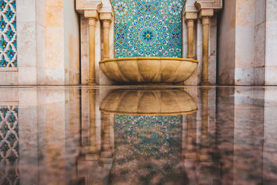 Fountain in hassan ii mosque , casablanca - morocco