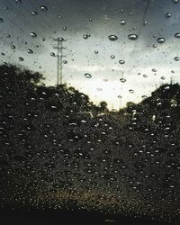 Rain drops on glass window