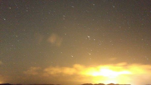 Low angle view of sky at night