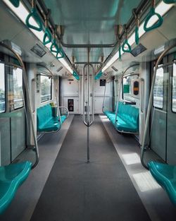 Interior of train