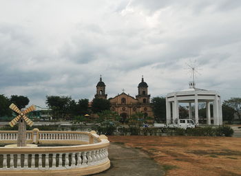 Built structure against cloudy sky