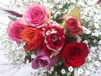 Close-up of rose bouquet