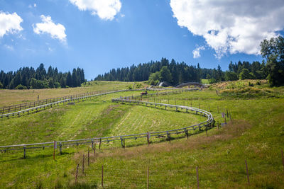 Panoramic view of landscape against sky