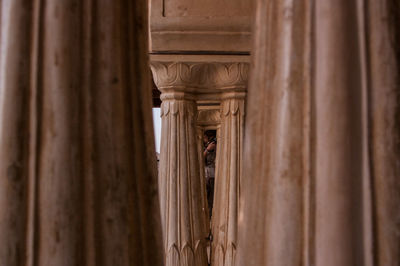 Architectural columns in historic building