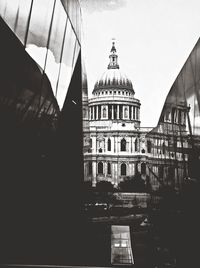 Low angle view of buildings in city