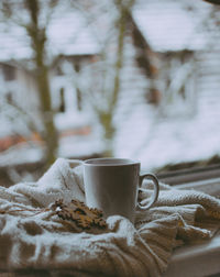 Close-up of coffee on table