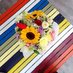 Close-up of multi colored flower bouquet