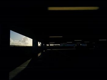 High angle view of tunnel