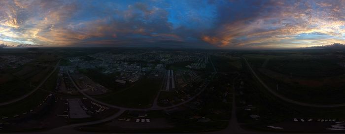 Aerial view of city