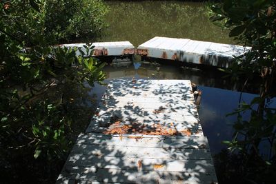Built structure with trees in background
