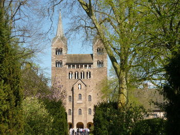 Exterior of temple against sky in city