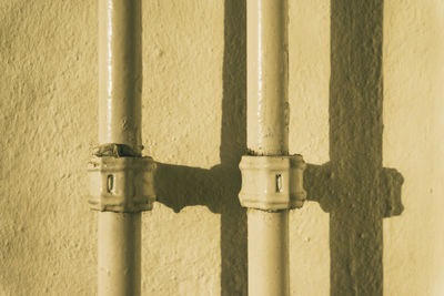 Close-up of metal pipe