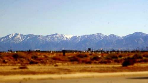 Scenic view of mountains