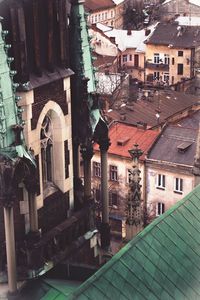 Residential buildings in town