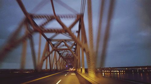 View of bridge over road