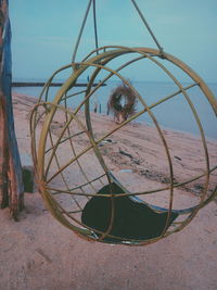 Plants growing on beach against sky