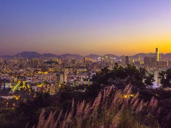 Cityscape at sunset