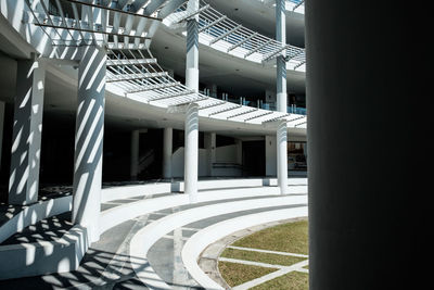 Empty staircase of building