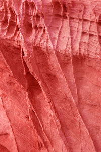 Full frame shot of red rock formation