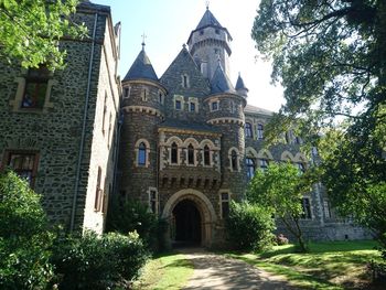 Low angle view of historical building