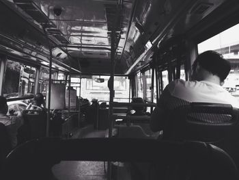 Interior of bus