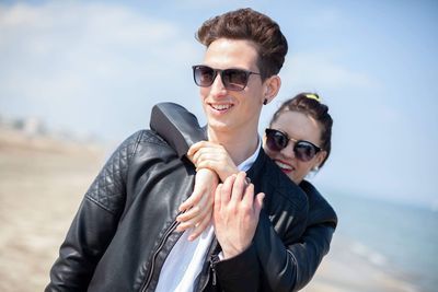 Portrait of a smiling young couple