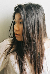 Close-up portrait of young woman