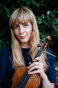 Portrait of a smiling young woman