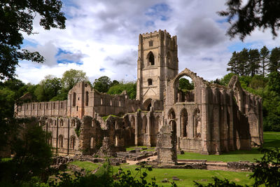 Low angle view of church against sky