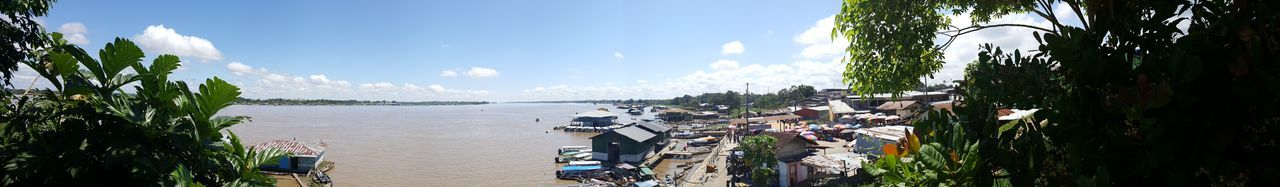 Panoramic view of sea against sky