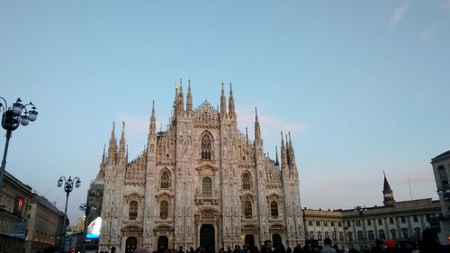 View of cathedral against clear sky