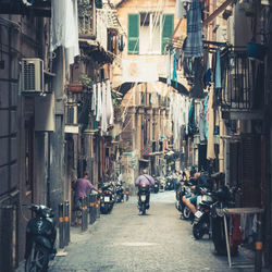 Scooter on a street in naples