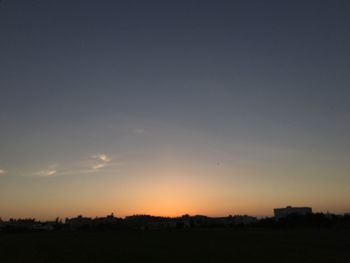 Scenic view of landscape at sunset