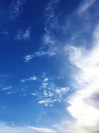 Low angle view of clouds in sky