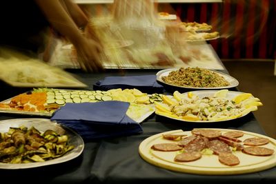 Close-up of food in plate