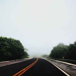 Road passing through country road