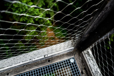 Low angle view of a fence