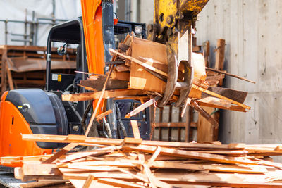 Interior of construction site