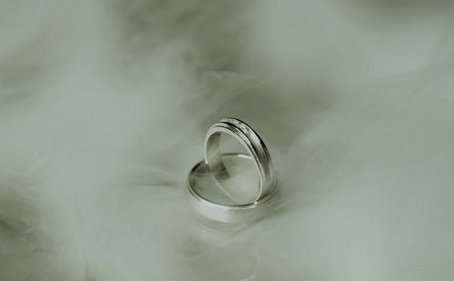 Close-up of wedding rings