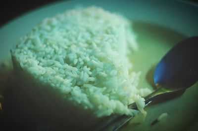 Close-up of bread in plate