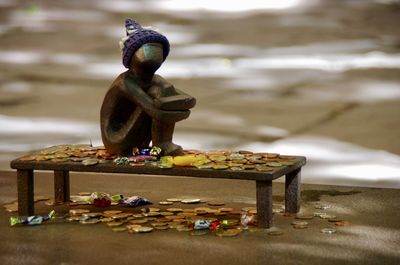 Close-up of stuffed toy on table