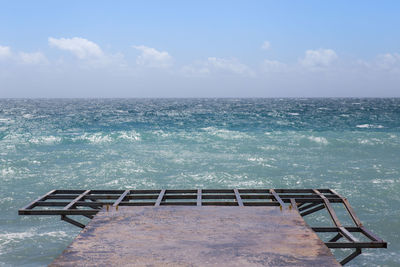 Scenic view of sea against sky