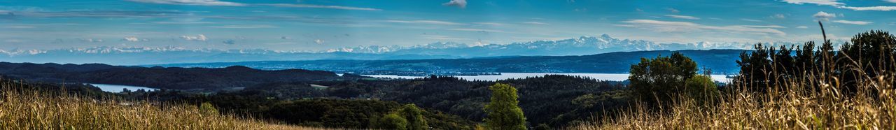 Panoramic view of landscape against sky