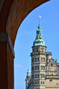 Low angle view of monument against sky