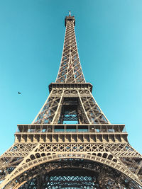 Low angle view of eiffel tower